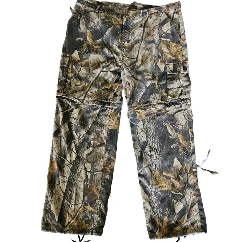 Liberty Pants 2XL 46x34 Camouflage Cargo Realtree Hardwoods Hunting Convertable